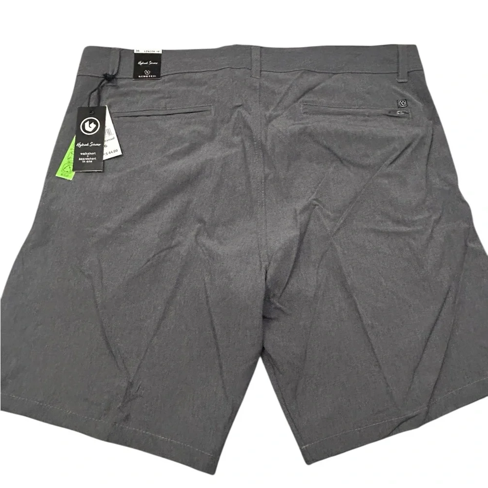Burnside‎ Hybrid Series Men's Gray Casual/Board Shorts 36